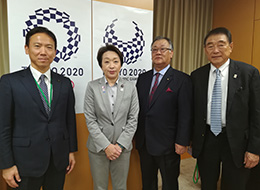 令和元年11月13日 建設委員会行政視察　橋本オリンピック担当大臣表敬訪問